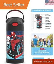 Vacuum Insulated 12oz Kids Water Bottle - Spider-Man Stainless Steel Design