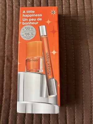 Clinique A Little Happiness TWO travel / Purse size perfumes. Ideal for on The