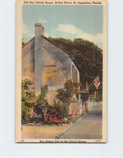 Postcard Old Don Toledo House Aviles Street St. Augustine Florida USA