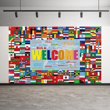 World Flag Banner International World Flags Banner Country Flags Banner Backd...