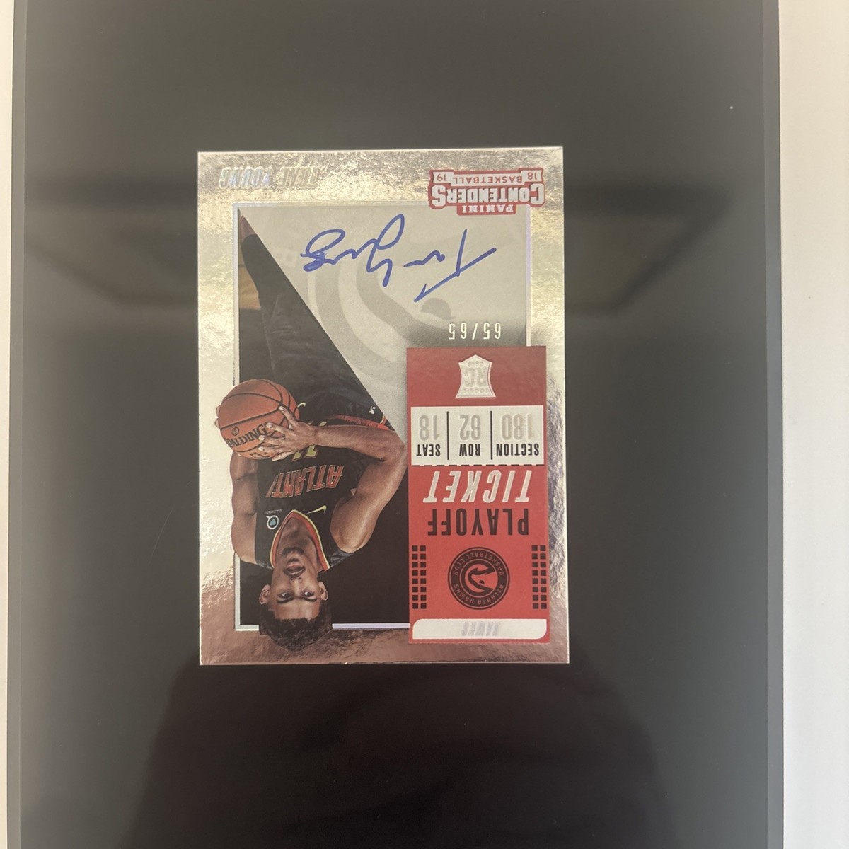 2018-19 Contenders Playoff Ticket TRAE YOUNG 142 RC Rookie Auto