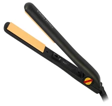 Ceramic Flat Iron Hair Straightener, 1" Styling Tool, Quick Heat, Black