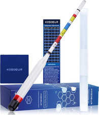 Kosoeur Triple Scale Hydrometer, Alcohol Hydrometer for Wine, Mead, Kombucha  B