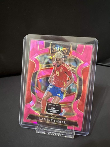 2026 Panini Select FIFA World Cup Lamine Yamal Spain 68 Terrace Pink Cracked Ice
