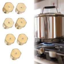 7Pcs Burner Gas Hob LPG Conversion Kit Gas Co...