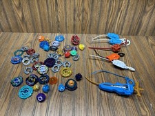 Huge Beyblade Lot - Many Spinners And Launchers- Nice 