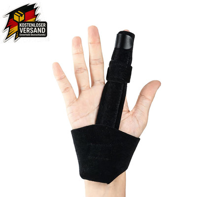 Fingerschiene verstellbar für Zeige-, Mittel- und Ringfinger Stabilisierung schw