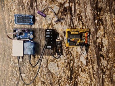 AVR Development Bundle: Atmel-ICE, Arduino Mega & Retro Trainer Board (Untested)