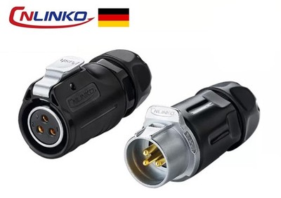CNLINKO LP-20 M20 3- Polig Draht-zu-Draht-Steckverbinder Wasserdichter IP68