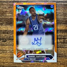 2023-24 Topps Chrome Sapphire Daniel Gafford #CG-DGA Orange Refractor Auto #8/25
