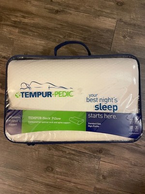Tempurpedic pillow, tempur-neck pillow, standard size, high profile