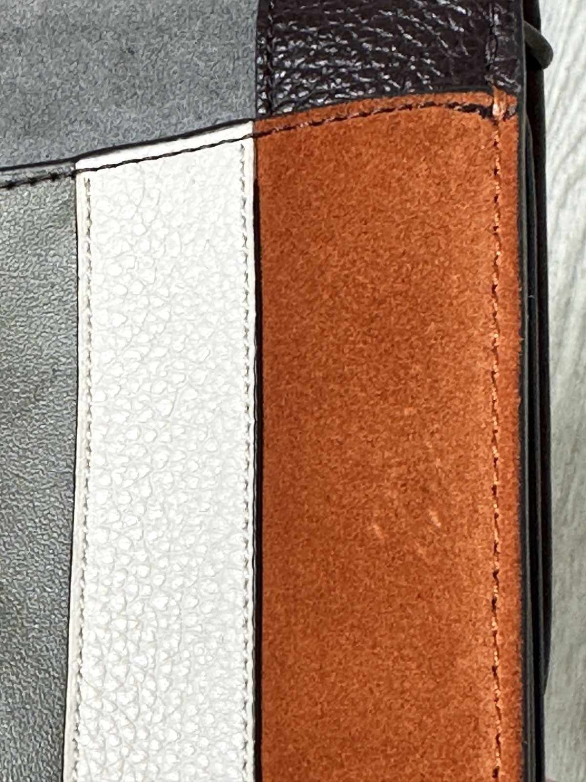 Coach Marlow Patchwork Stripes Turnlock Chain Cro… - image 9