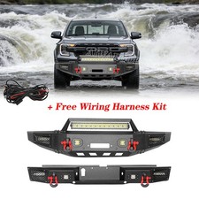 Off-road For 2019-2023 Ford Ranger Steel Frontrear Bumper W Winch Platelights
