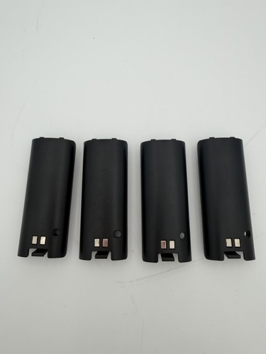 Lot of 4 Rechargeable Battery Packs Covers for Nintendo Wii Remote Tested