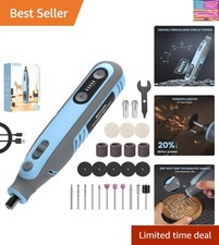 Powerful 8V Cordless Rotary Tool - 5 Speed Precision for Carving  Engraving