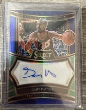 2024-25 Panini Select Gary Payton #SIG-PAY /49 Signatures Blue Prizm Auto HOF AU