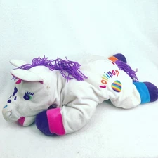 Vintage Lisa Frank Stuffins Lollipop Stuffed Horse Rainbow Large Plush 22” 1998