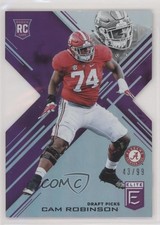 2017 Panini Elite Draft Picks Status Purple Die-Cut 43/99 Cam Robinson #109 0j6