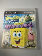 SpongeBob SquarePants: Plankton's Robotic Revenge (PS3) Case Bit Damaged Tested