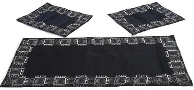 Drei Zentren 3 Stück unifarben Rand Motiv Elegant Modern Vielseitig