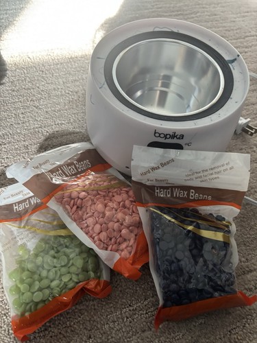 bopika Single Wax Pot Wax Heater White for Hard Wax Beans Hair Removal