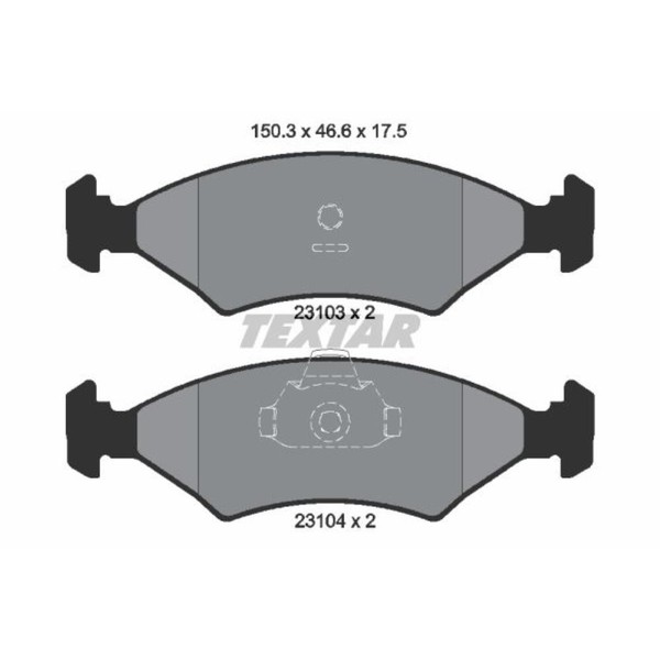 Textar BremsbeläGe Bremsbelegsatz Vorne FüR Ford Fiesta Iii Mazda 121 Chimaera-image