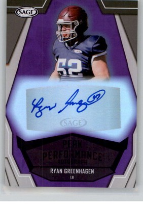 2023 Sage Draft Mega Box Purple Pre-Draft Football Card Pick From List