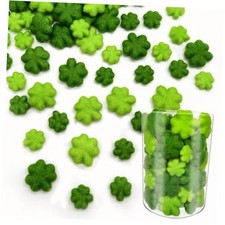 50 Pcs St. Patrick's Day Foam Vase Fillers Velvet Shamrocks Filler Table Decor