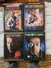 Schwarzenegger DVD Movie Lot 4 See Pics for Condition Free Shipping and Titles