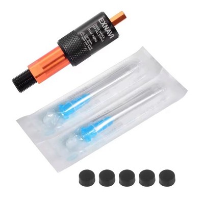 Bike Rear Shock IFP Needle Charging Adapter Tool Schrader Valve Compatible