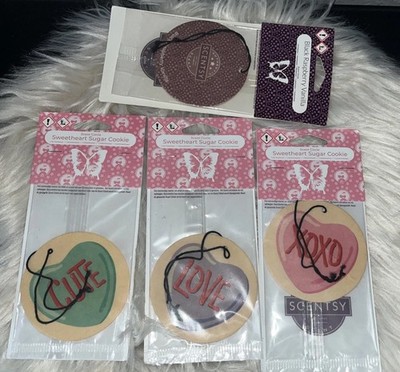 Scentsy 4 X Scent Circle  Sweetheart Black  Raspberry Vanilla Neu