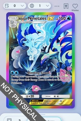 Pokemon TCG Pocket - Alolan Ninetales Rainbow Rare 2  Fantastical Parade English