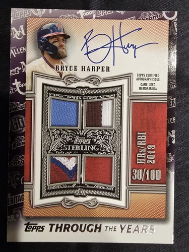 Bryce Harper #TTY-8 2021 Topps Through the Years card