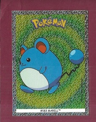 170326 - Pokemon Dunkin Boomer Sticker Foil-Holo Karte MARILL # 183