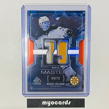 2025-26 UD SP Game Used NM-64 NHL Masters Michael Callahan Patch /79