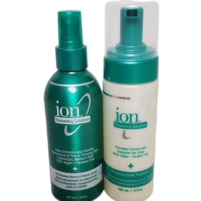 ION Thickening Solutions Spray & Scalp Treatment Set 100% Vegan Paraben-Free