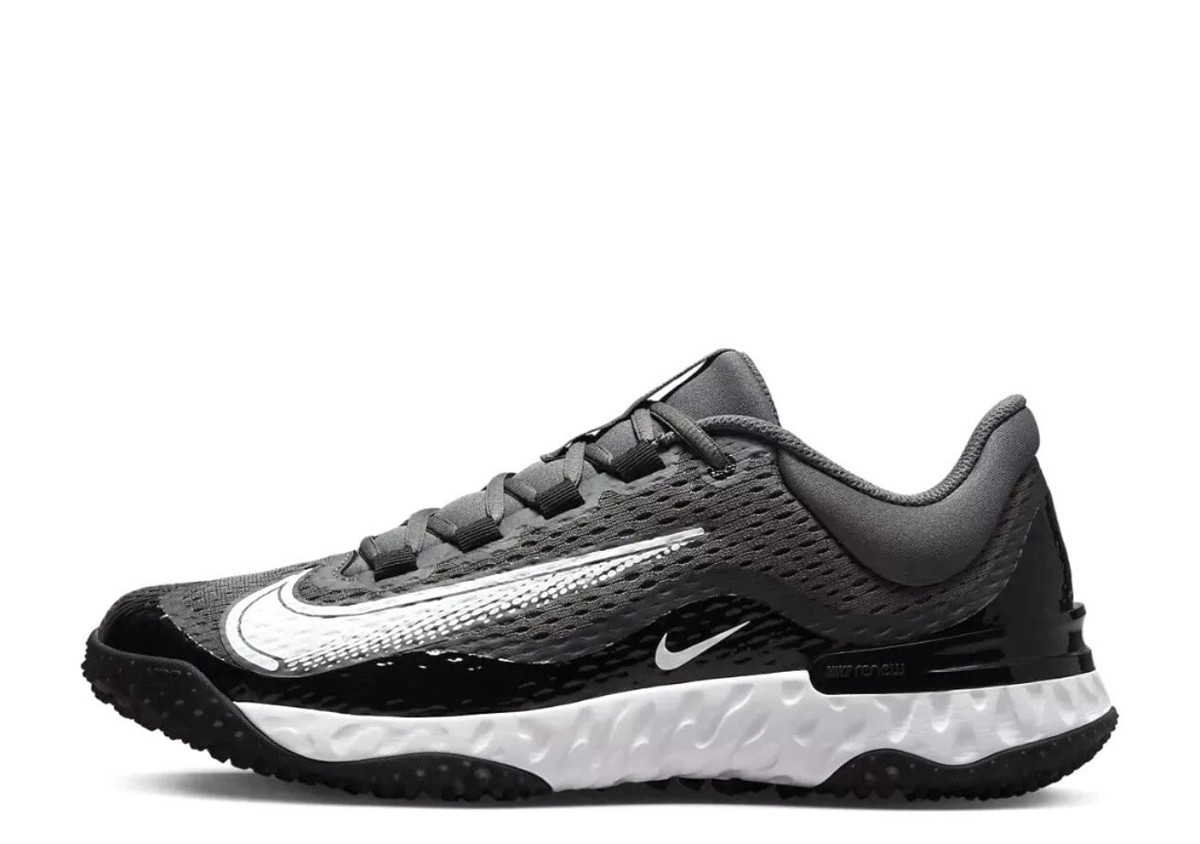 Men's Nike Alpha Huarache Elite 4 Turf Baseball Shoes Black DJ6523