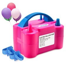 AGPTEK Electric Air Balloon Pump Dual Nozzle Inflator/Blower for Party 110V 600W