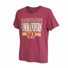 NFL Washington Commanders NEW T-Shirt Medium Red Team Apparel Graphic Tee