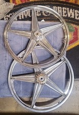 Vintage Nos Apse 5-star Aluminum Mag B M X Wheels