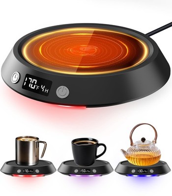 Kepwam Coffee Mug Warmer  50W Electric Coffee Warmer for Desk 3 Temp Settings...