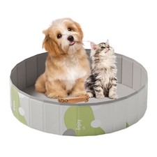 Dog Pool for Large Dogs, Kiddie Pool Hard Plastic, Dog Bathtub Foldable