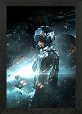 Eve Walküre gerahmtes Wandbild Poster Leinwanddruck Bild