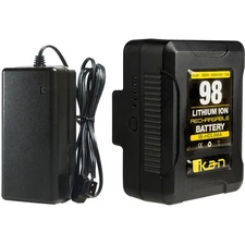 Ikan IB-HDL98 Compact Battery and Charger Kit, V-Mount - SKU#1953859