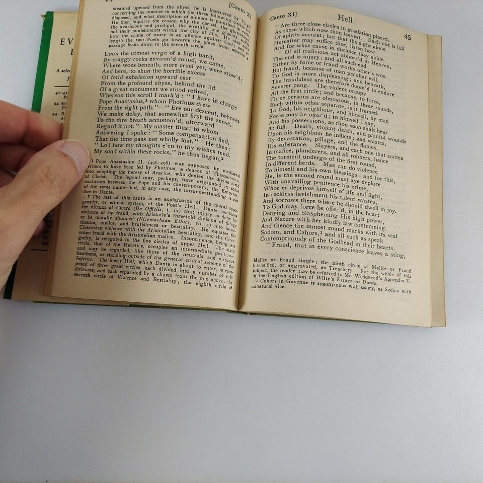 Dante Alighieri The Divine Comedy Everyman's Library No 308 HCDJ 1937 ...