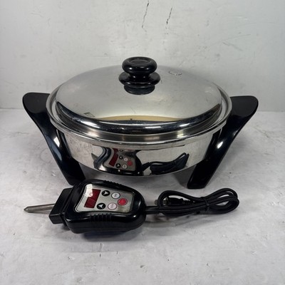 Poêle électrique à noyau d'huile en acier inoxydable Saladmaster 12 T Poêle électrique à noyau d'huile en acier inoxydable Saladmaster 12 T
