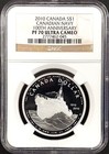 2010 Canada Proof $1 Silver coin, Canadian Navy 100th, NGC PF 70 Ultra Cameo! — photo 1