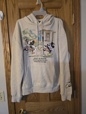 Mickey  Minnie Mouse Have Places to Go, Friends to See Sweatshirt Hoodie Large