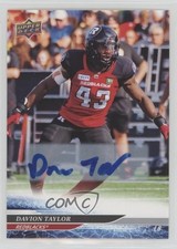 2025 Upper Deck CFL Auto Davion Taylor #54 Auto av1
