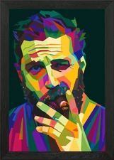 Tom Hardy popart Framed Wall Art Poster Canvas Print Picture